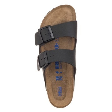 Buty Klapki Damskie Birkenstock Arizona Soft Footbed 0551253 Czarne