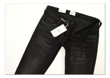 Mustang Oregon Tapered Black spodnie jeans W33 L32