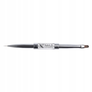 Pędzelek NC Nails Duo Oval No4 i No1