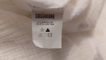 COCOMORE Koszula Oversize Biała w Kolorowe Serduszka 38/UNI Nowość