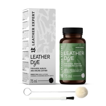 Leather Expert Farba Zamsz Nubuk Skóra Anilinowa 75ml Moss Green