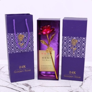 CZERWONA WIECZNA RÓŻA W PUDEŁKU KWIAT PREZENT NA DZIEŃ NAUCZYCIELA