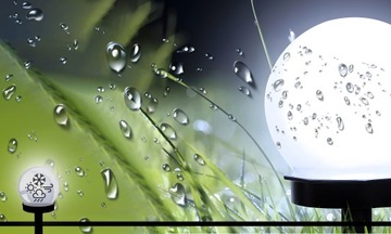 6x САДОВАЯ СОЛНЕЧНАЯ ЛАМПА СИЛЬНЫЙ БЕЛЫЙ СВЕТОДИОДНЫЙ ШАР XXL