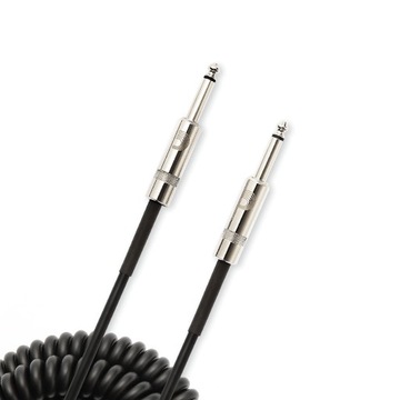 D'Addario PW-CDG-30BK spiralny kabel 9m gitarowy rozciągliwy
