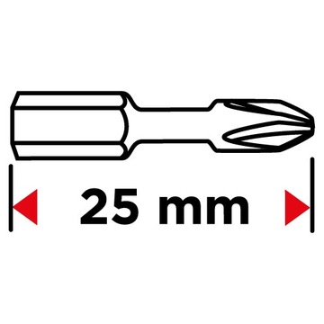 Ударные биты TX25 x 25 мм, 20 шт.