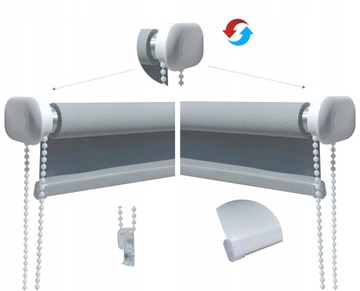 ROLETA ŚCIENNA fi 25mm TERMICZNA 100% ZACIEMNIAJĄCA 180x160