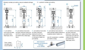 Комплект переходных раздвижных дверей HERKULES 120 кг.