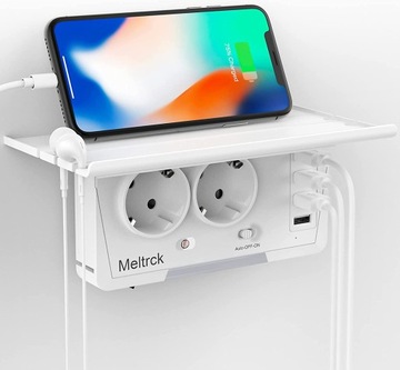 GNIAZDKO AC WIELOFUNKCYJNE USB 6w1