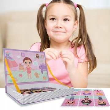 МАГНИТНАЯ ОБРАЗОВАТЕЛЬНАЯ КНИГА-ПАЗЗЛ ГЕРДЕРОБА ПАЗЗЛ ПОДАРОЧНЫЙ НАБОР