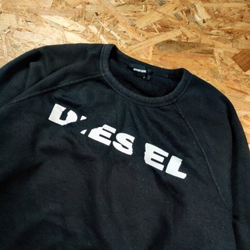 Bluza Bez Kaptura DIESEL Męska Czarna Premium L