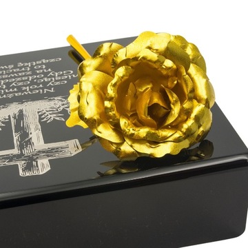 Украшение могилы ВЕЧНАЯ РОЗА С ГРАВИРОВКОЙ ГРАДДЛ Подставка для кладбища