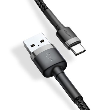 УСИЛЕННЫЙ КАБЕЛЬ БЫСТРОЙ ЗАРЯДКИ TYPE-C ДЛИНОЙ 2 м