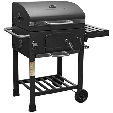 Grill węglowy Activa Angular żeliwny ruszt 42 x 57,5 cm duży regulowany