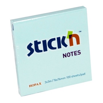 KARTECZKI SAMOPRZ. STICK'N 76X76 PASTEL NIEBIESKI
