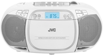 ГОЛОВНОЕ УСТРОЙСТВО БУМБОКС RC-E451W JVC FM CD AUX MP3 USB Белый