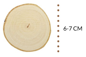 Срезы дерева, полированные деревянные диски 6-7 см.