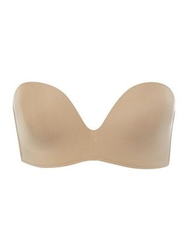 Wonderbra Ultimate Strapless bezramiączkowy stanik bardotka beżowy - 70H