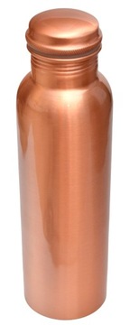 NOWOCZESNA BUTELKA MIEDZIANA NA WODĘ 1L GŁADKA