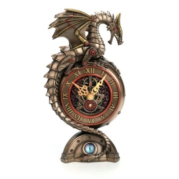 ZEGAR SZKIELETOWY ZE SMOKIEM W STYLU STEAMPUNK V