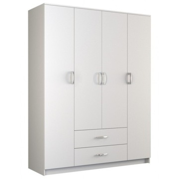 SZAFA ROMA BIAŁA MAT 160CM SZUFLADY TOP