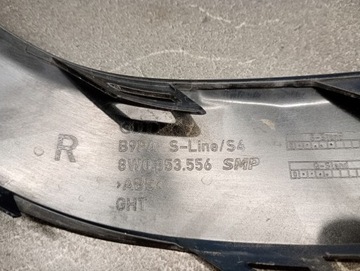 8W0853556 LIŠTA NÁRAZNÍKU PRAVÁ ZADNÍ AUDI A4 B9 8W0 S LINE