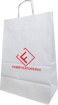 TORBA PAPIEROWA Z TWOIM NADRUKIEM 30x17x44 200 SZT