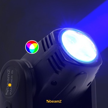 Głowa ruchoma Beamz RGBW LED 4w1 DMX pilot