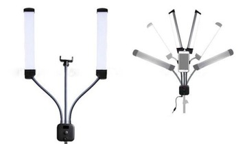 LAMPA KOSMETYCZNA DO MAKIJAŻU i RZĘS 40W LED GIĘTA