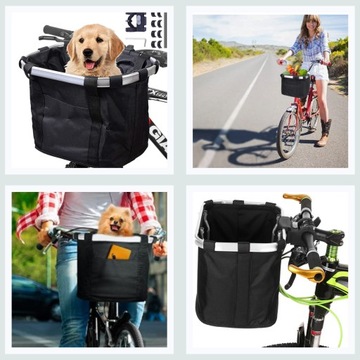 КОРЗИНА ДЛЯ ВЕЛОСИПЕДА СУМКА SANIT ПЕРЕДНЯЯ ЧЕРНАЯ РУЧКА