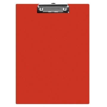Clipboard deska PVC A5 czerwony podkład z klipem