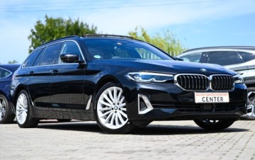 BMW Seria 5 G30-G31 2022 BMW 520d Luxury Panorama HUD Komforty ACC Hak 4xKlima HiFi Blis Pamięć Keyl, zdjęcie 28
