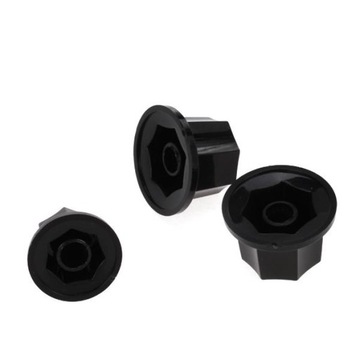 3 PCS Black vintage Volume skirted Knobs
