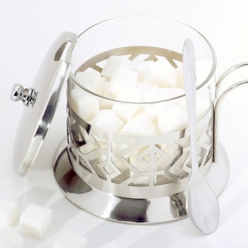 СТАЛЬНАЯ САХАРНИЦА с ЛОЖКОЙ САХАРНИЦА 200 мл