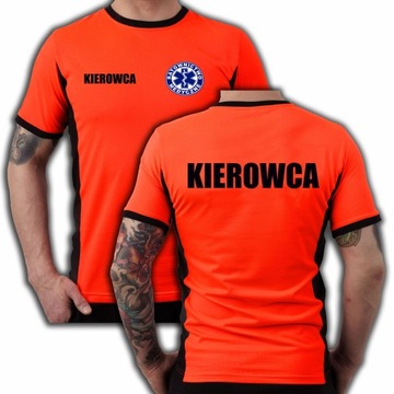 KOSZULKA BAWEŁNIANA FLUO RATOWNICTWO KIEROWCA