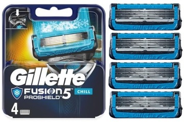 GILLETTE FUSION PROSHIELD CHILL - 4 SZT. ORYGINAŁ