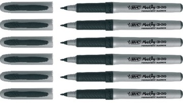ПЕРМАНЕНТНЫЙ МАРКЕР ЧЕРНЫЙ BIC GRIP ULTRA FINE 0,8 мм для CD DVD x 36