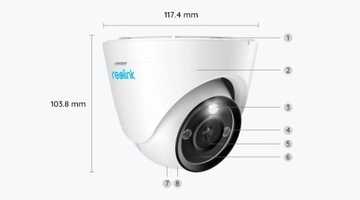 Reolink RLC-833A 8-мегапиксельная уличная интеллектуальная камера с поддержкой Poe