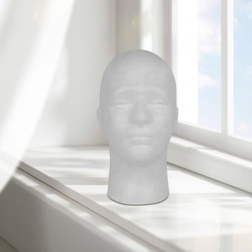 Мужской парик из пенопласта с головкой, шапкой, подставкой, портативный, профессиональный