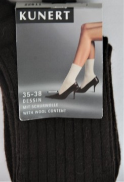НОСКИ KUNERT ШЕРСТЯНЫЕ АКРИЛОВЫЕ КРАСНЫЕ 35-38 -40%