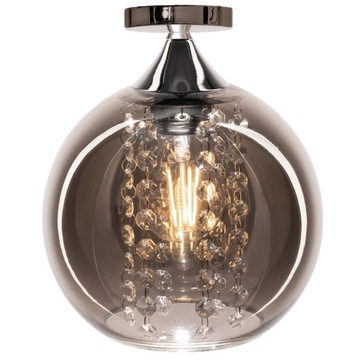 LAMPA SUFITOWA SZKLANA LUSTRZANA KULA KRYSZTAŁY