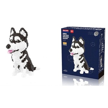 KLOCKI ZESTAW Model Psa PIES HUSKY SYBERIAN MALAMUT 1900 Elementów DOG