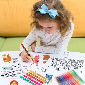 набор из 12 стираемых цветных ручек для рисования