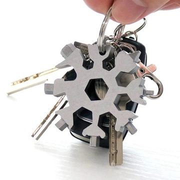КЛЮЧ МНОГОФУНКЦИОНАЛЬНЫЙ СНЕЖИНКА MULTITOOL SNOW 18IN1
