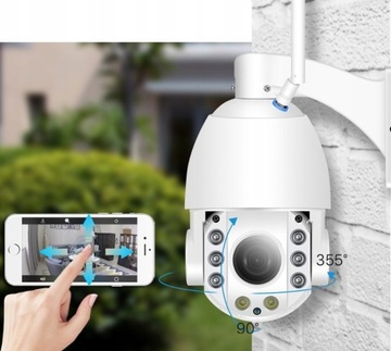KAMERA OBROTOWA ZEWNĘTRZNA WIFI 30X ZOOM 8MPX 4K 128GB SD
