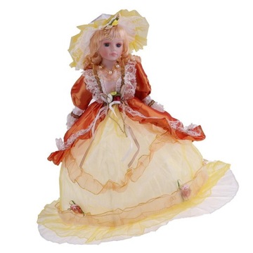 Vintage elegancka wiktoriańska lalka z porcelany, 0 +