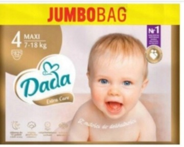 Подгузники DADA 4 ExtraCare Сумка Pampers Jumbo 82 шт.