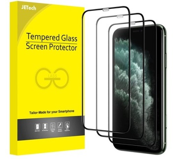 Szkło hartowane JETech do Apple iPhone 11 Pro X XS 3 szt.