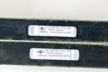 MINI COUNTRYMAN R60 COOPER SADA STŘEŠNÍ NOSIČ STŘECHA 9800925 9800926 1.6 BE