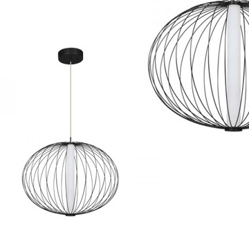 Lampa wisząca mała czarna TREVISO 3000K LP-798/1P S3 BK Light Prestige
