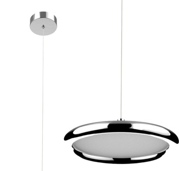 LAMPA WISZĄCA SUFITOWA PLAFON LED NOWOCZESNA CHROM
